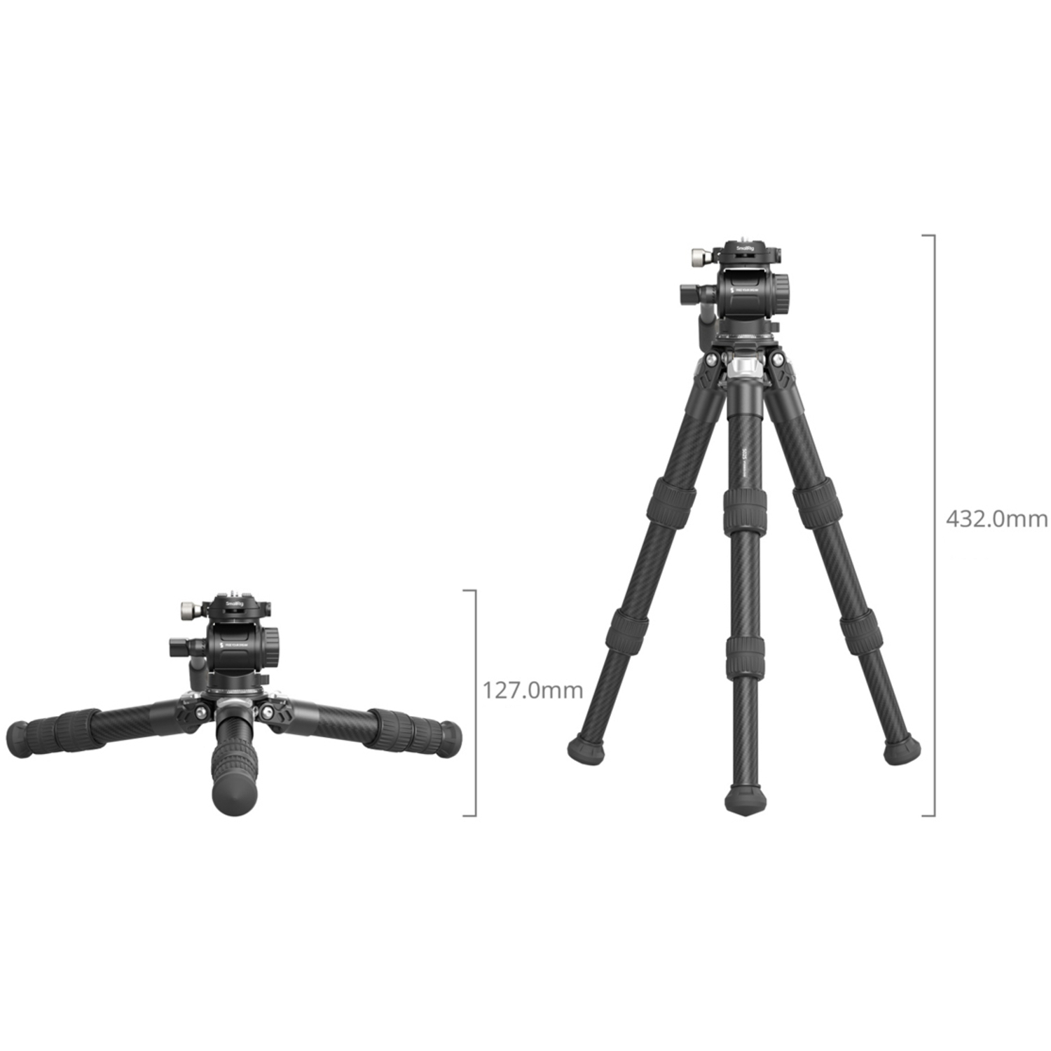 SmallRig Tischstativ Heavy Duty Carbon Fiber Tabletop Kit 5025