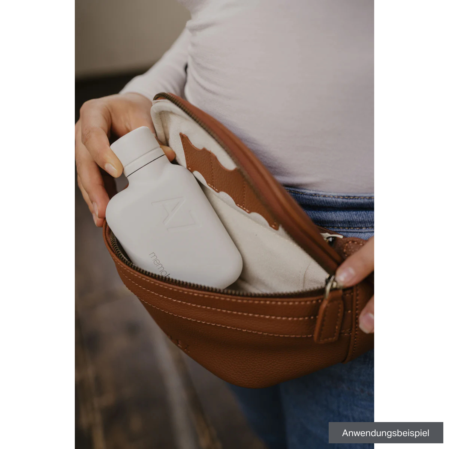LOULEX Kompakttasche Mini Fanny Pack 2,7L braun
