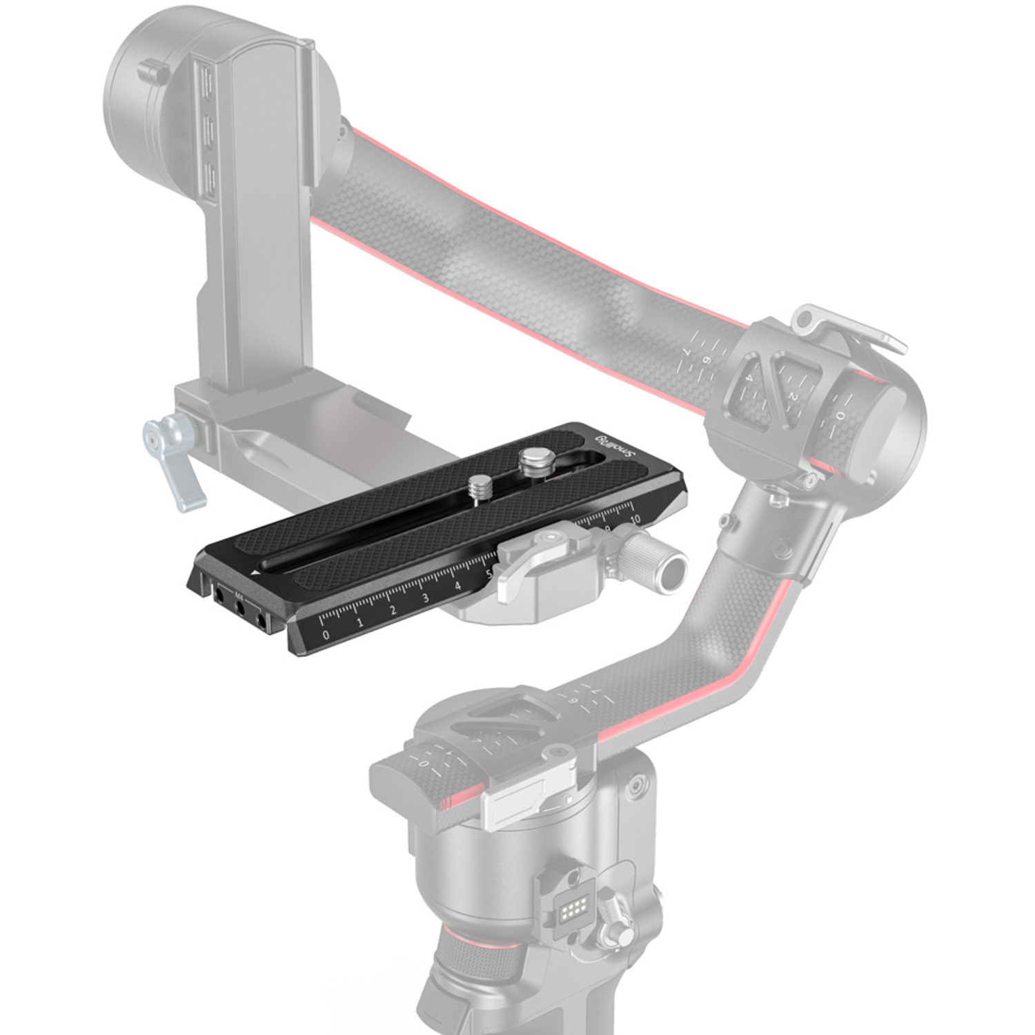SmallRig Manfrotto Schnellwechselplatte 3158B für DJI RS 2, RSC 2, Ronin-S Gimbal 