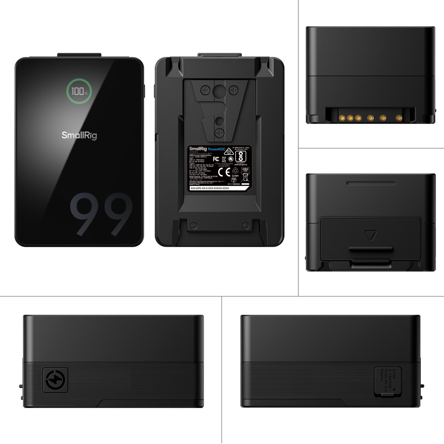 SmallRig Pro Mini-V-Mount-Akku VB99 Kit 5046