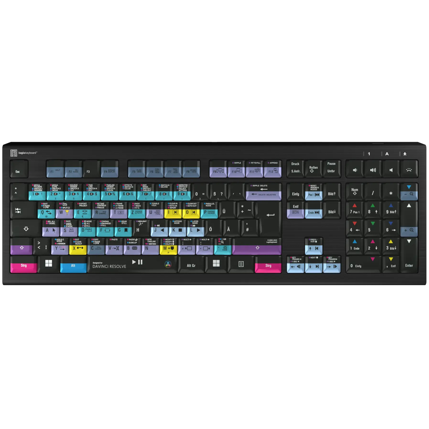 LogicKeyboard DaVinci Resolve PC ASTRA 2 Backlit Keyboard