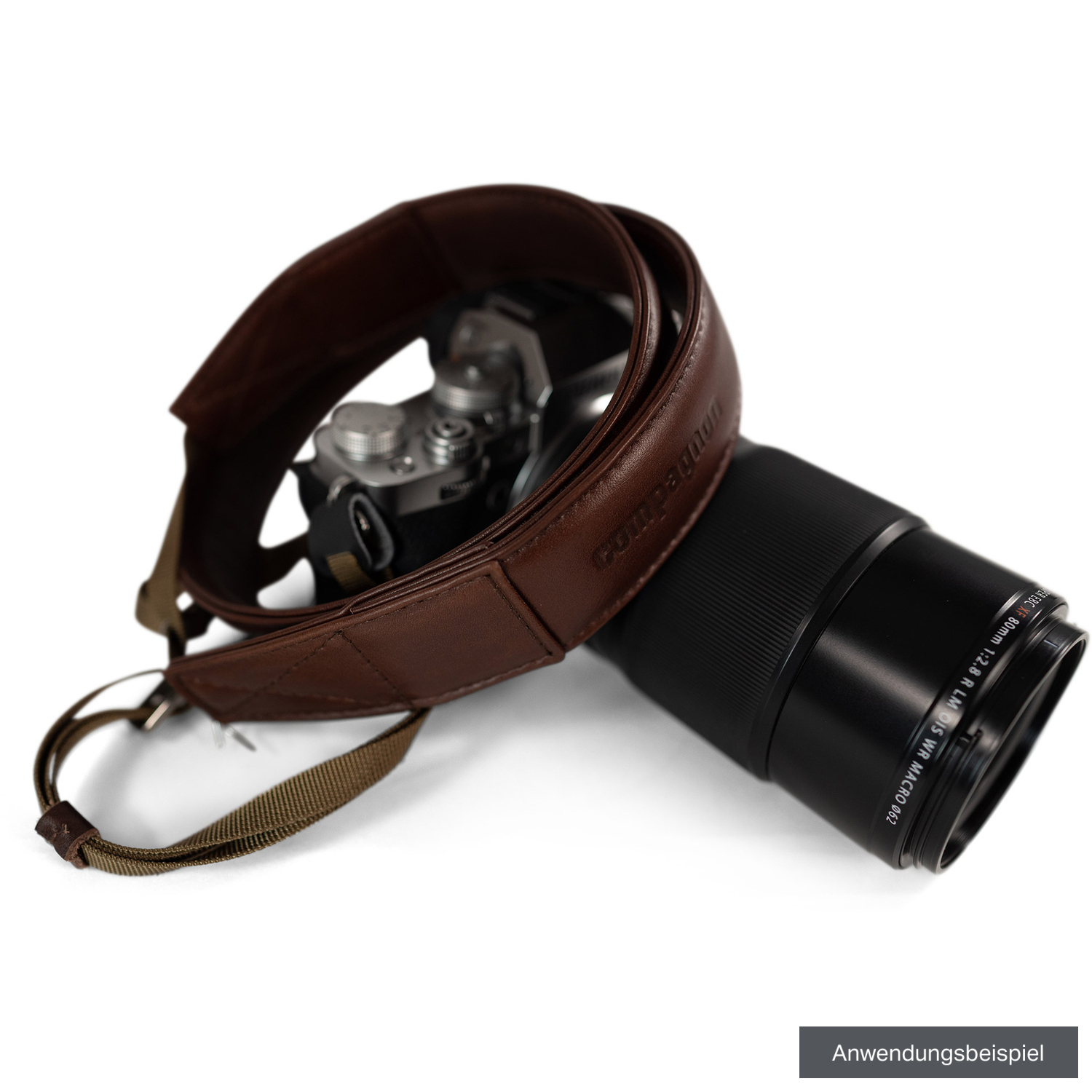 compagnon Kameragurt the bold strap dunkelbraun
