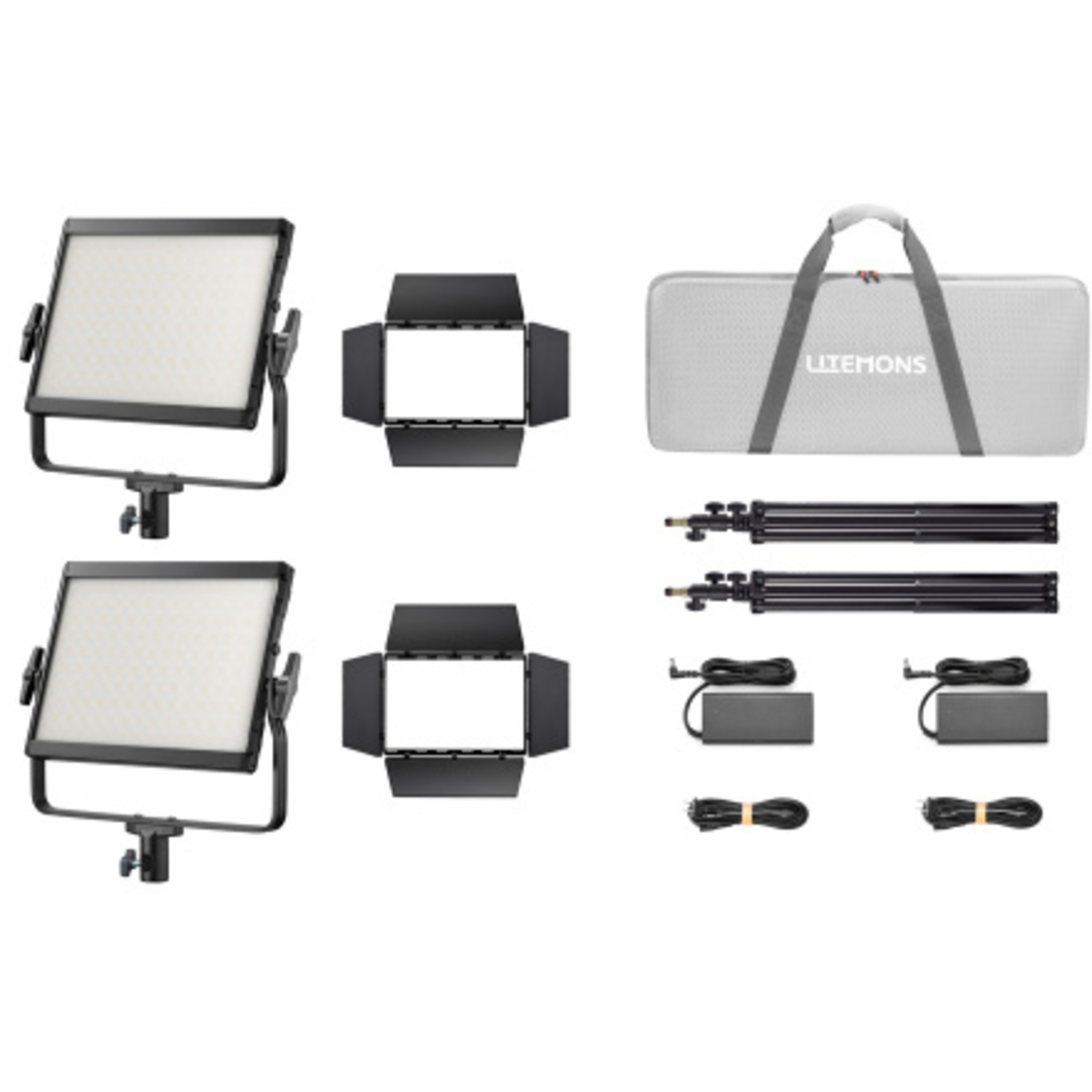 Godox Litemons LP1200Bi Zweifarbiges LED-Lichtpanel 2er Kit schwarz