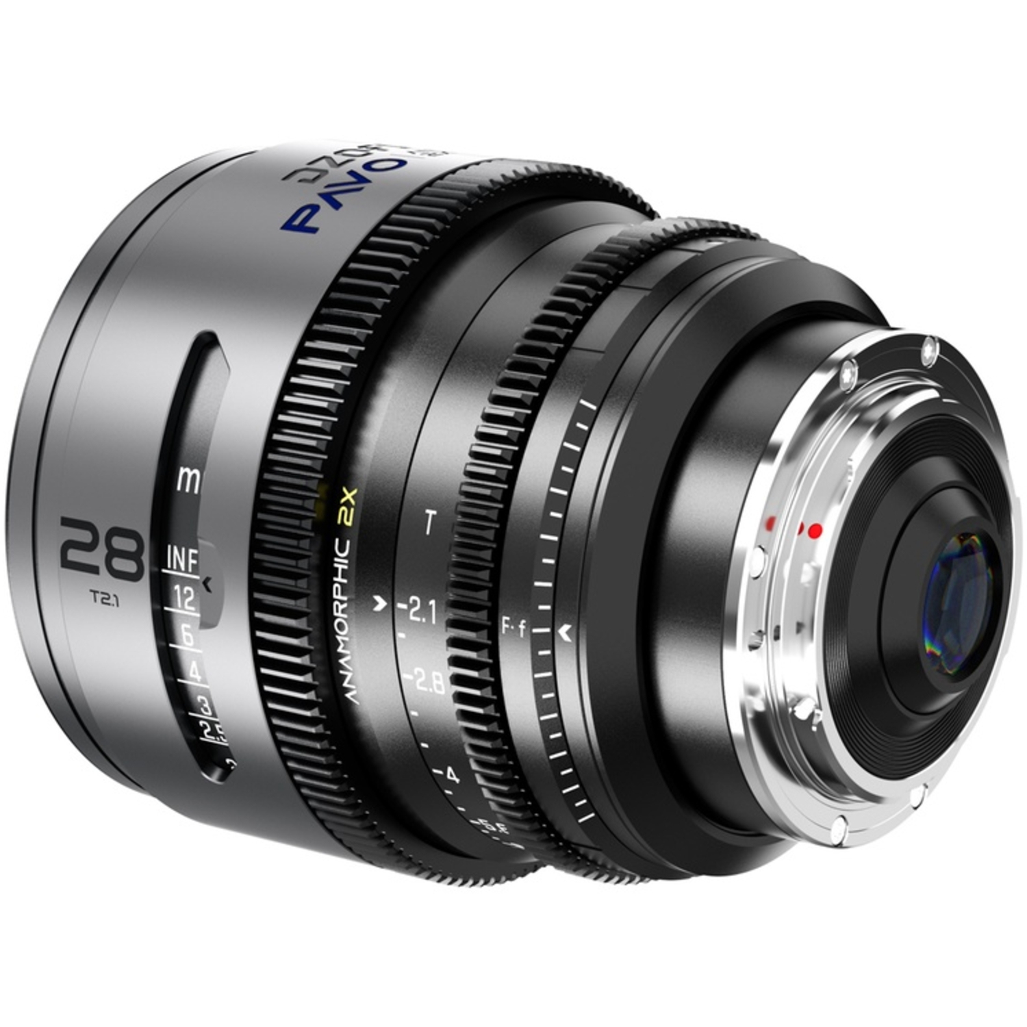 DZOFILM PAVO 2X ANAMORPHIC 6-Lens Kit 28/32/40/55/75/100mm T2.1/T2.4 Blue Coating Imperial für PL/EF-Mount