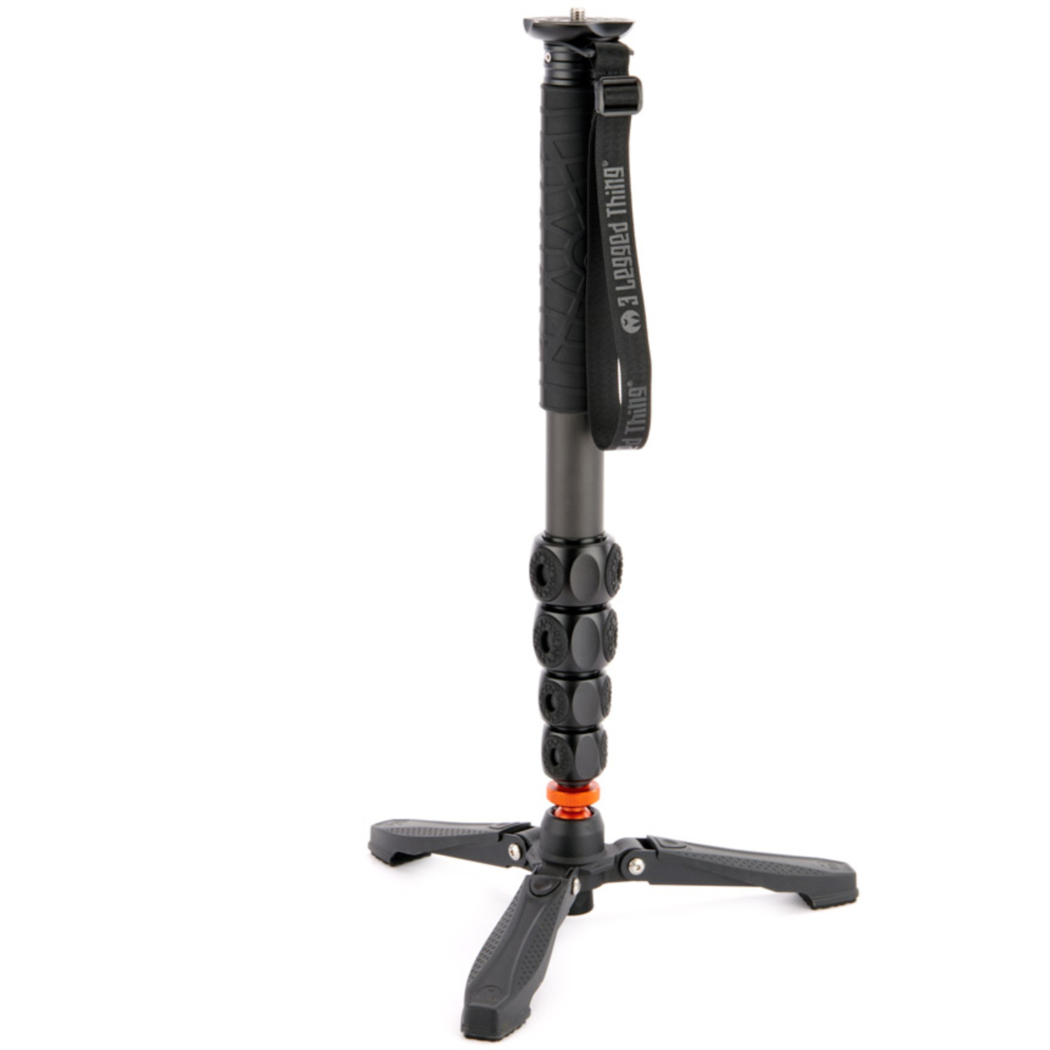 3 legged Thing Legends Alana Einbeinstativ mit Docz-Fußstabilisator Black Darkness