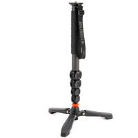 3 legged Thing Legends Alana Einbeinstativ mit Docz-Fußstabilisator Black Darkness