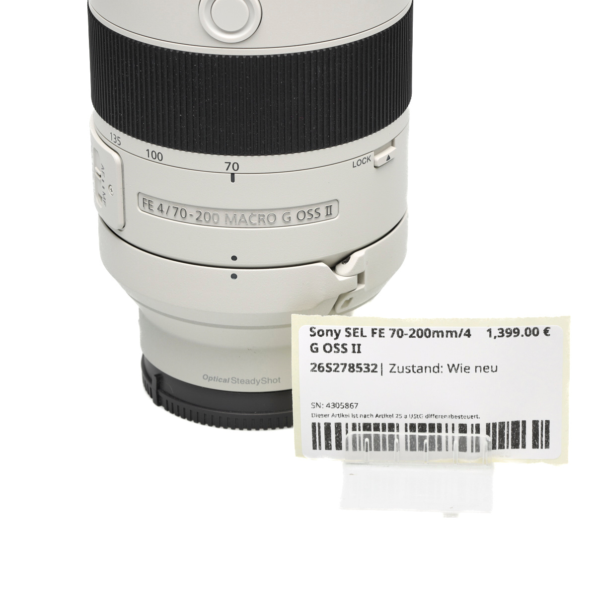 Sony FE 70-200mm F4 Macro G OSS II gebraucht