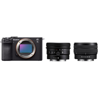 Sony Alpha 7C II schwarz mit FE 28-60mm F4-5.6 und FE 24mm F2.8 G 