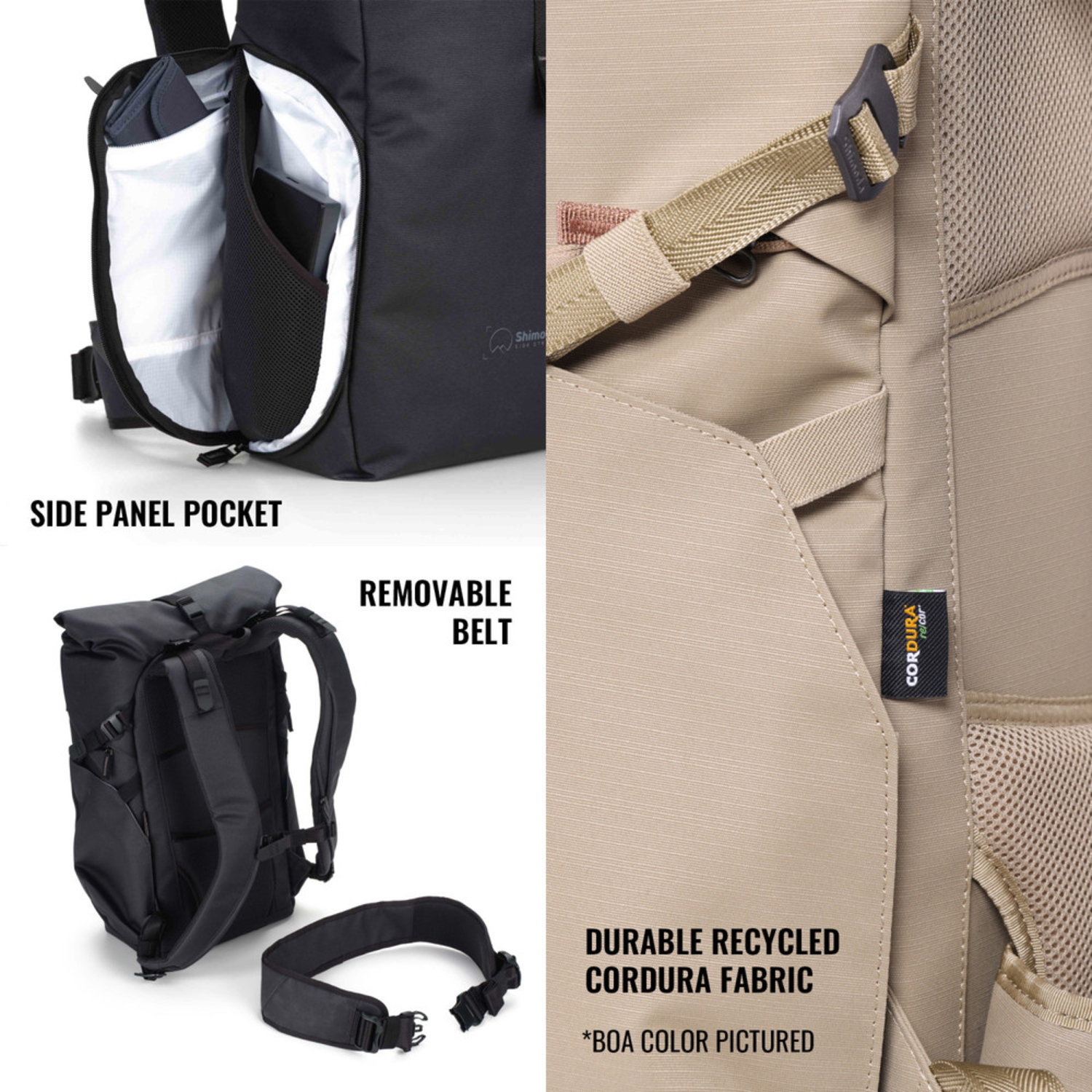 Shimoda Fotorucksack Side Street 28 Starter Kit anthrazit