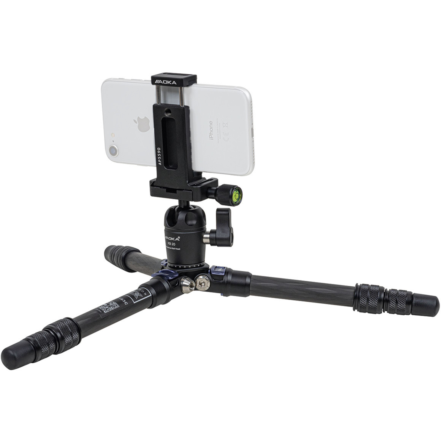 AOKA Carbon Tischstativ CMP163C mit Kugelkopf KB20