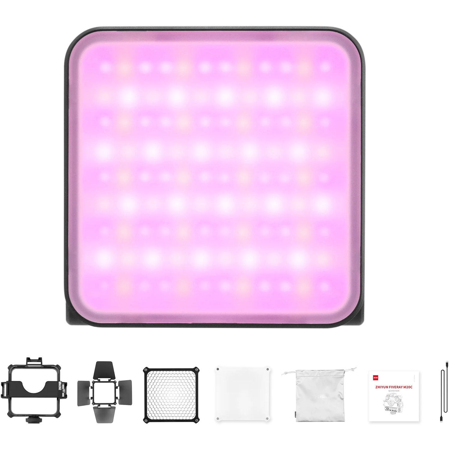 Zhiyun Fiveray M20C Combo RGB LED Leuchte und Zubehör