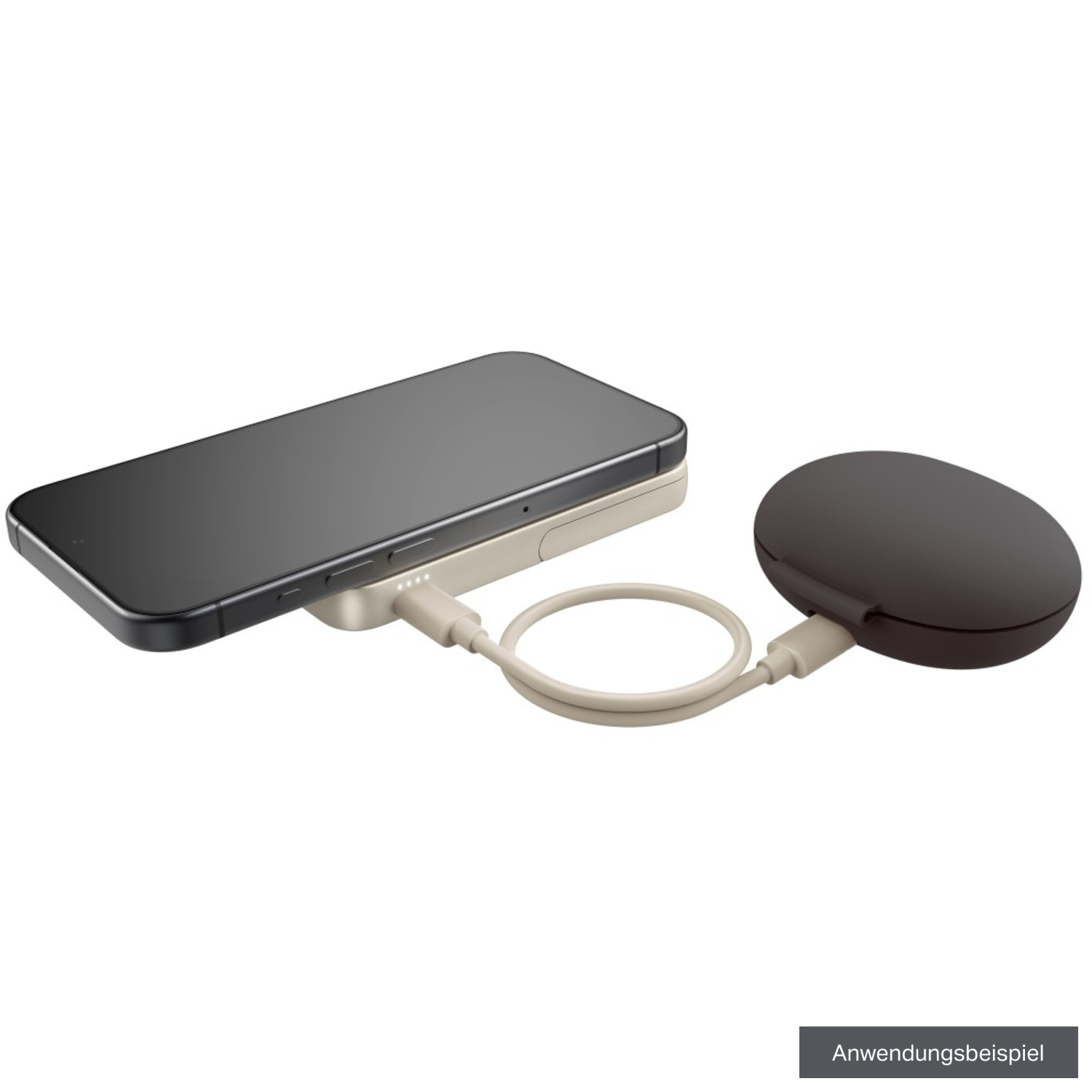 Fresh 'n Rebel Powerbank 5000mAh Magnet Wireless Silky Sand