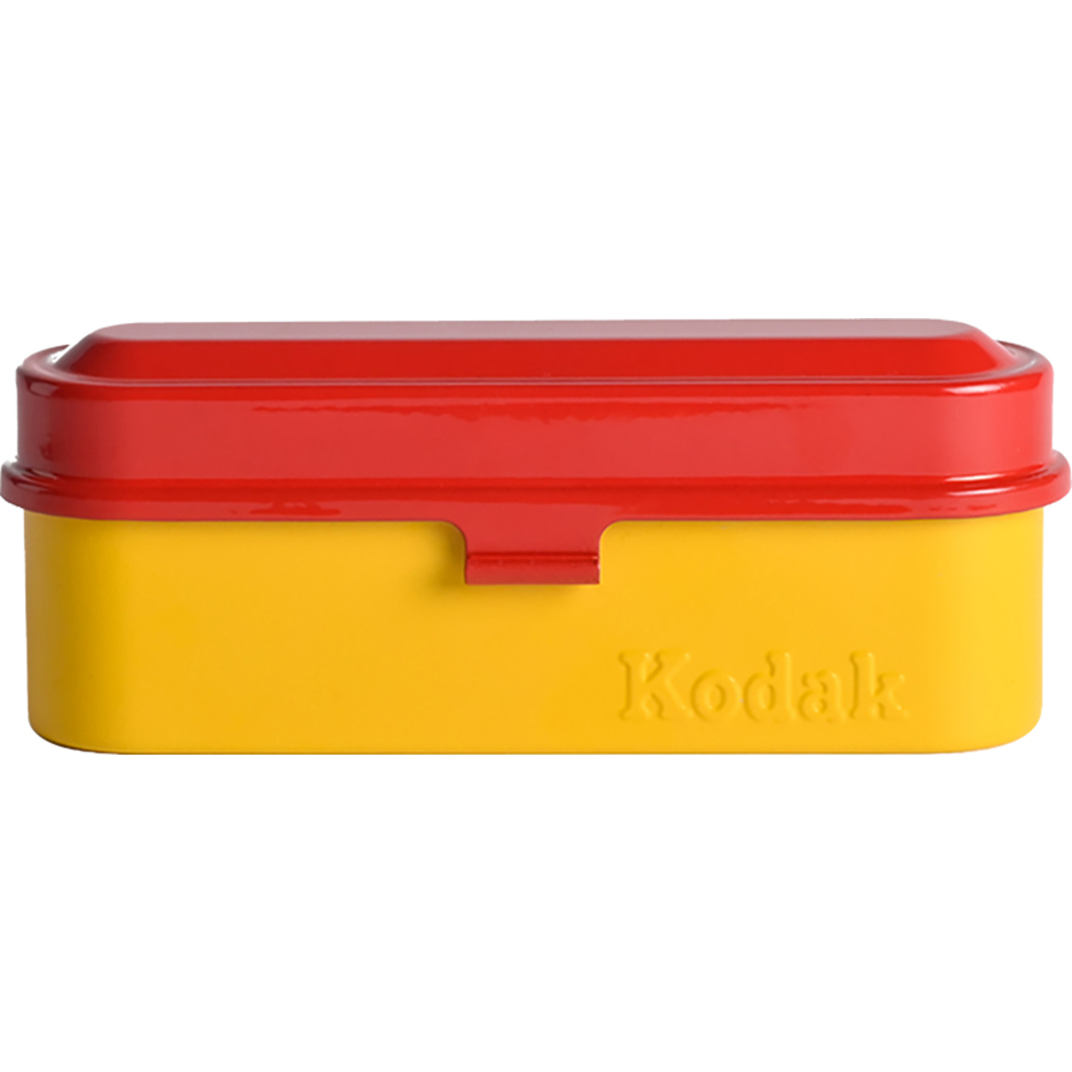 Kodak Filmdose gelb mit rotem Deckel