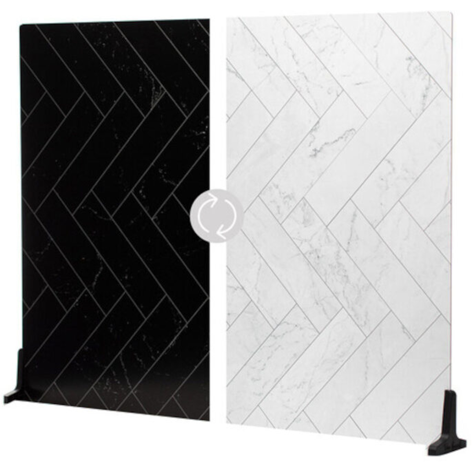 V-Flat World Duo Board Zigzag Marble White/Zigzag Marble Black XL