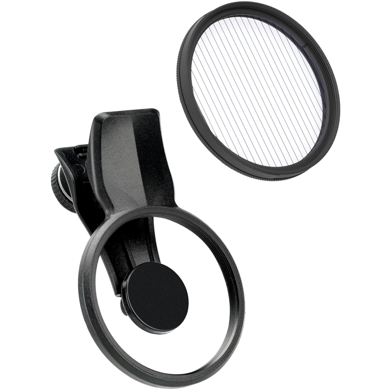 Kenko Anamorflare Blue Filter mit Filterclip Exapro für Smartphones