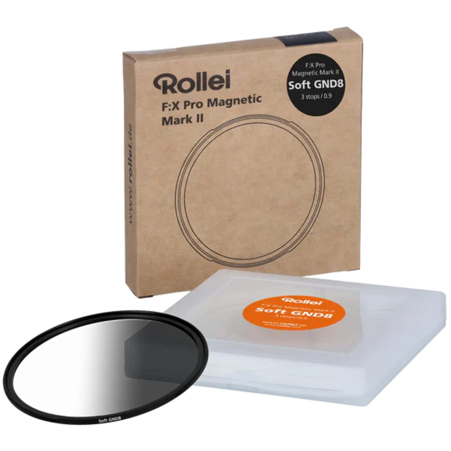 Rollei F:X Pro Magnetischer Rundfilter Mark II Verlaufsfilter Soft GND8 72mm