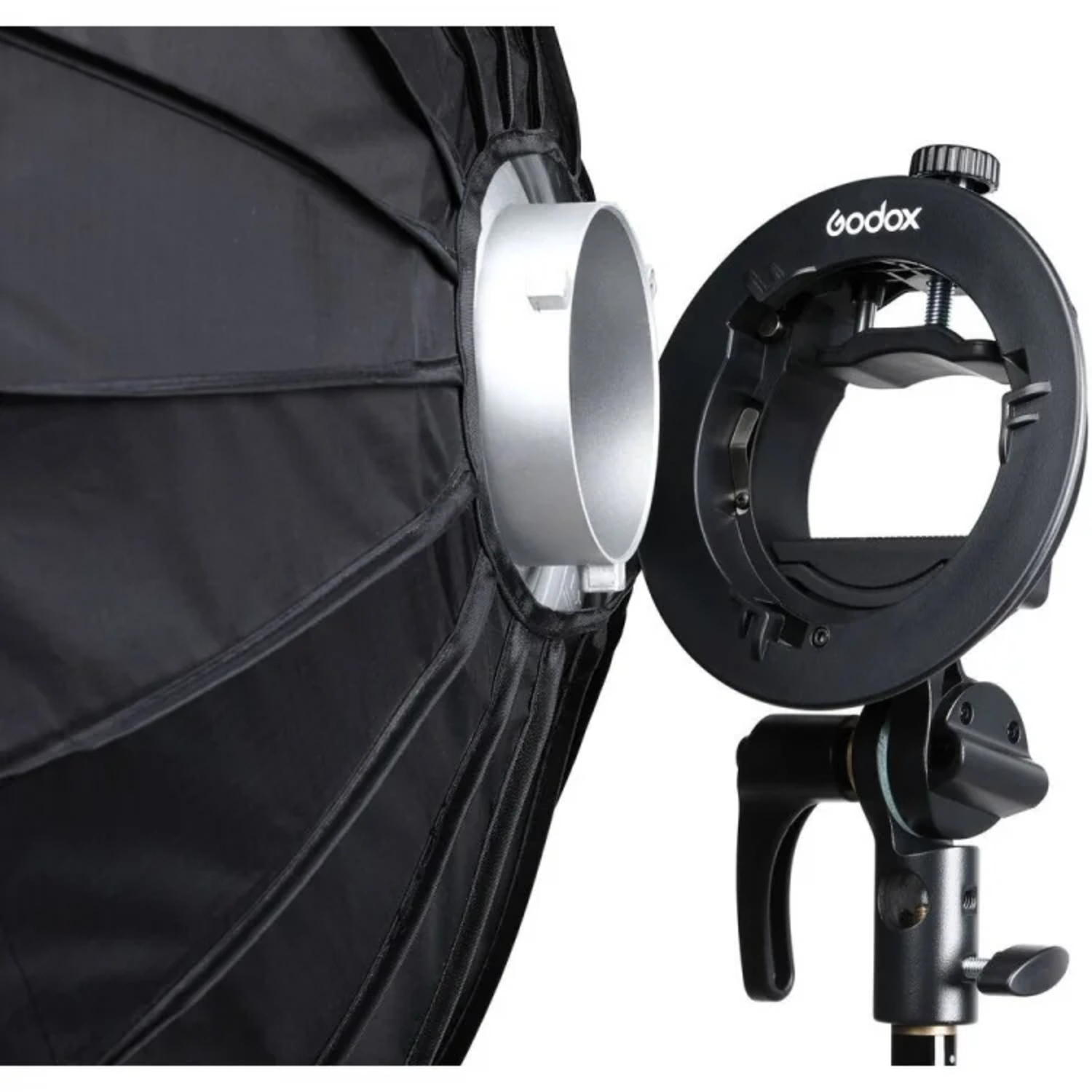 Godox S2 Halterung Bowens + Softbox 60x60cm