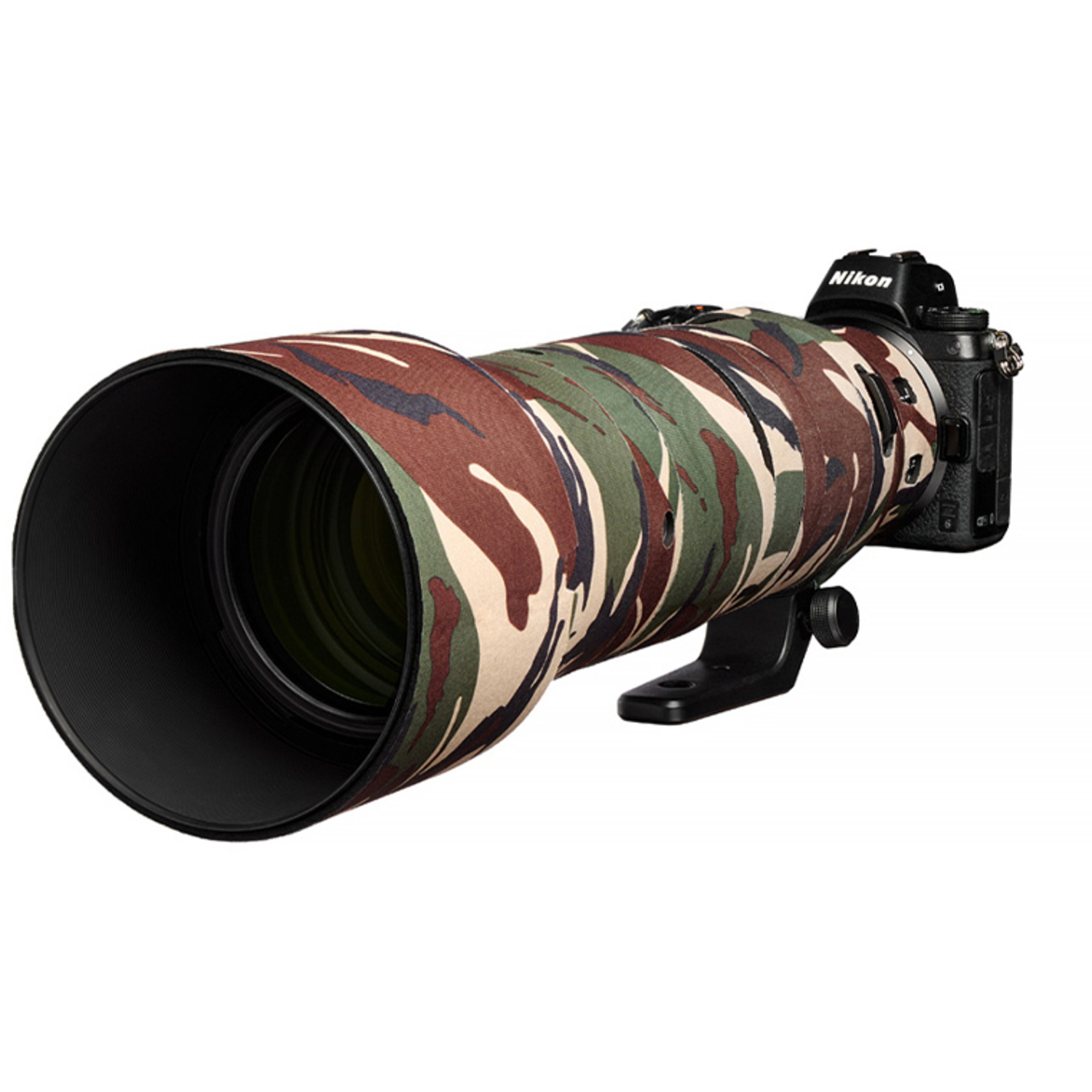 easyCover Lens Oak Objektivschutz für Nikkor Z 180-600mm f/5.6-6.3 VR Grün Camouflage