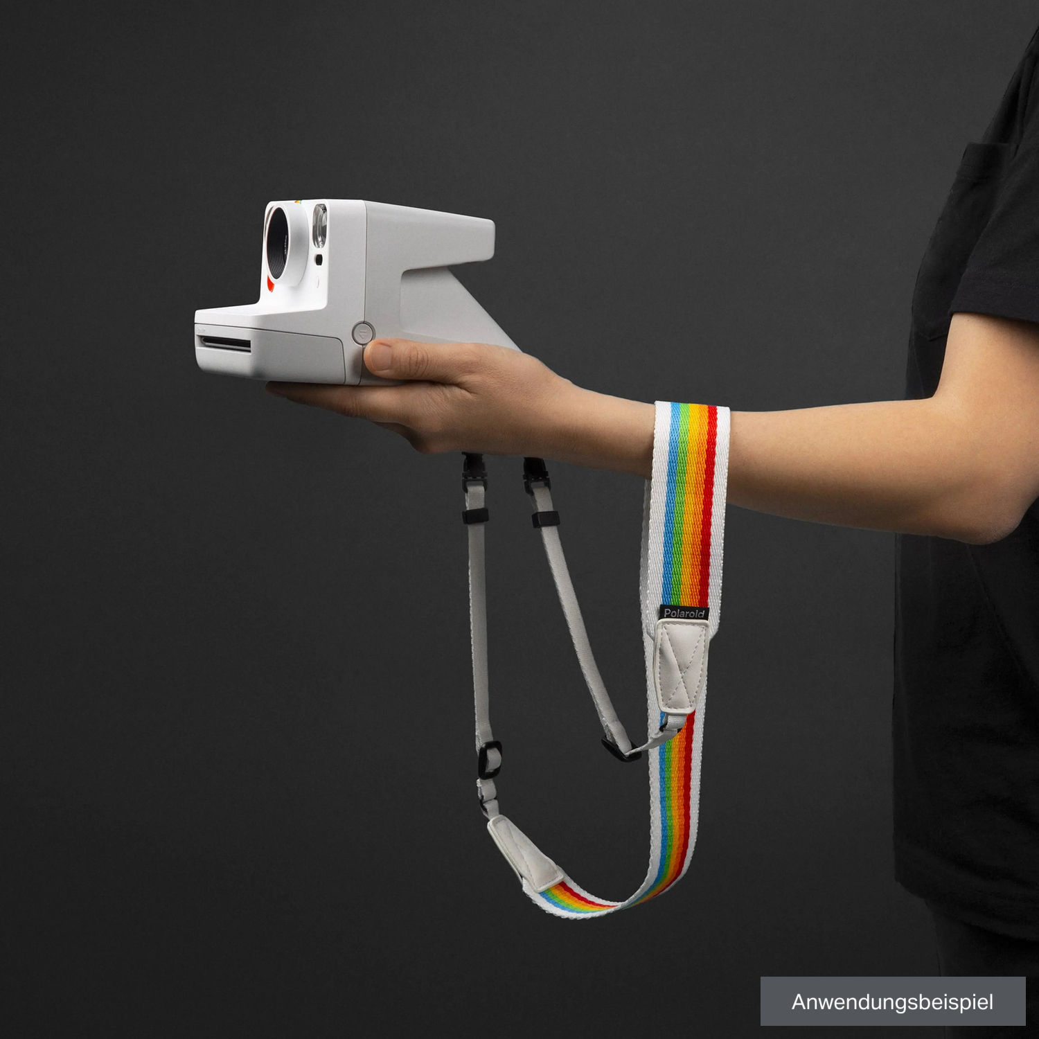 Polaroid Kameragurt Flat Rainbow White