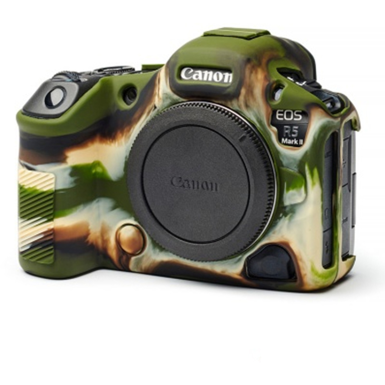 easyCover Silikon-Schutzhülle für Canon R5 II Camouflage