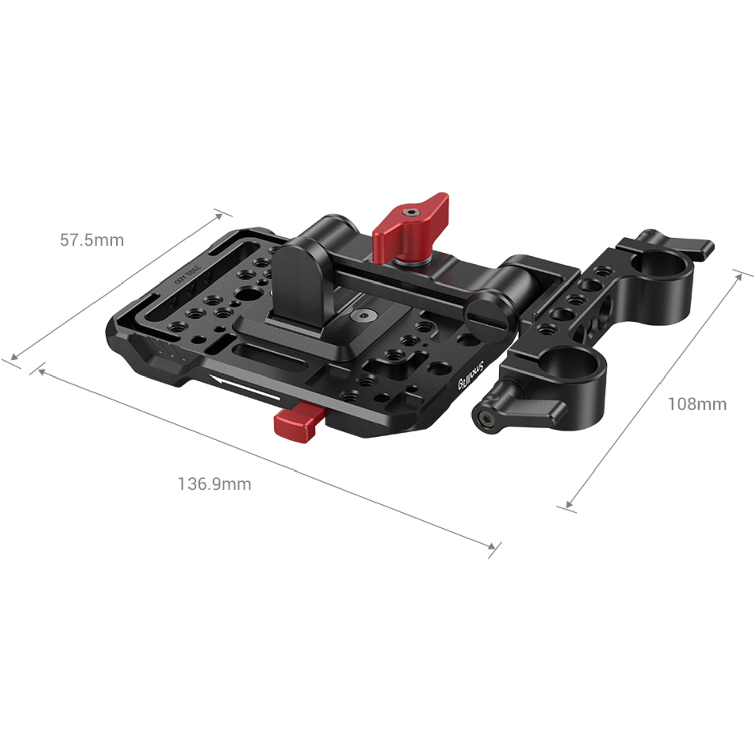 SmallRig V-Mount-Akku-Adapterplatte mit verstellbarem Arm 2991