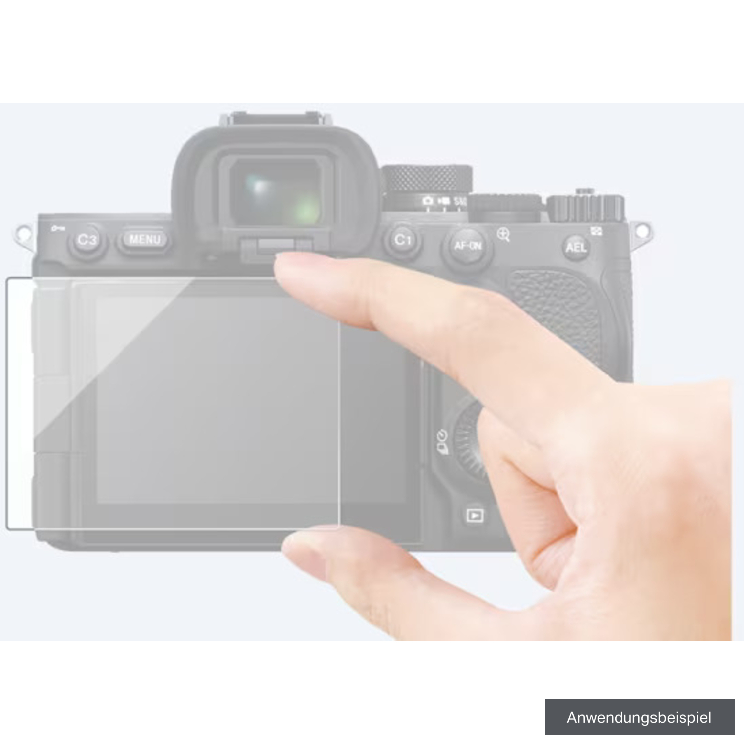 Sony PCK-LG3 LCD-Glasschutzfolie für Alpha 7R V