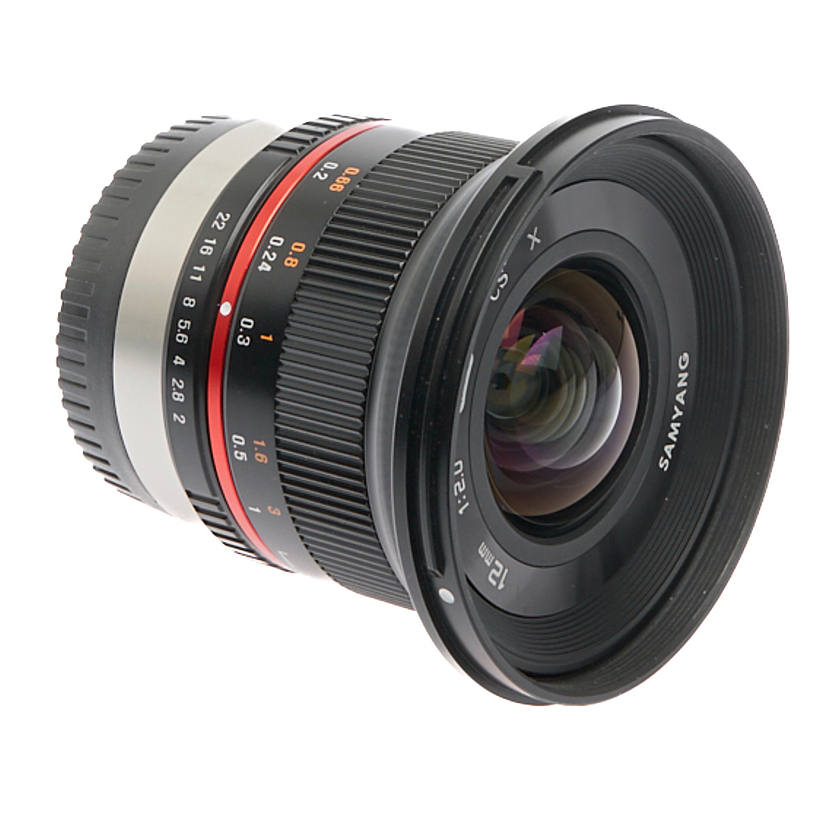 Samyang MF 12mm F2 NCS CS für Fujifilm X-Mount silber gebraucht