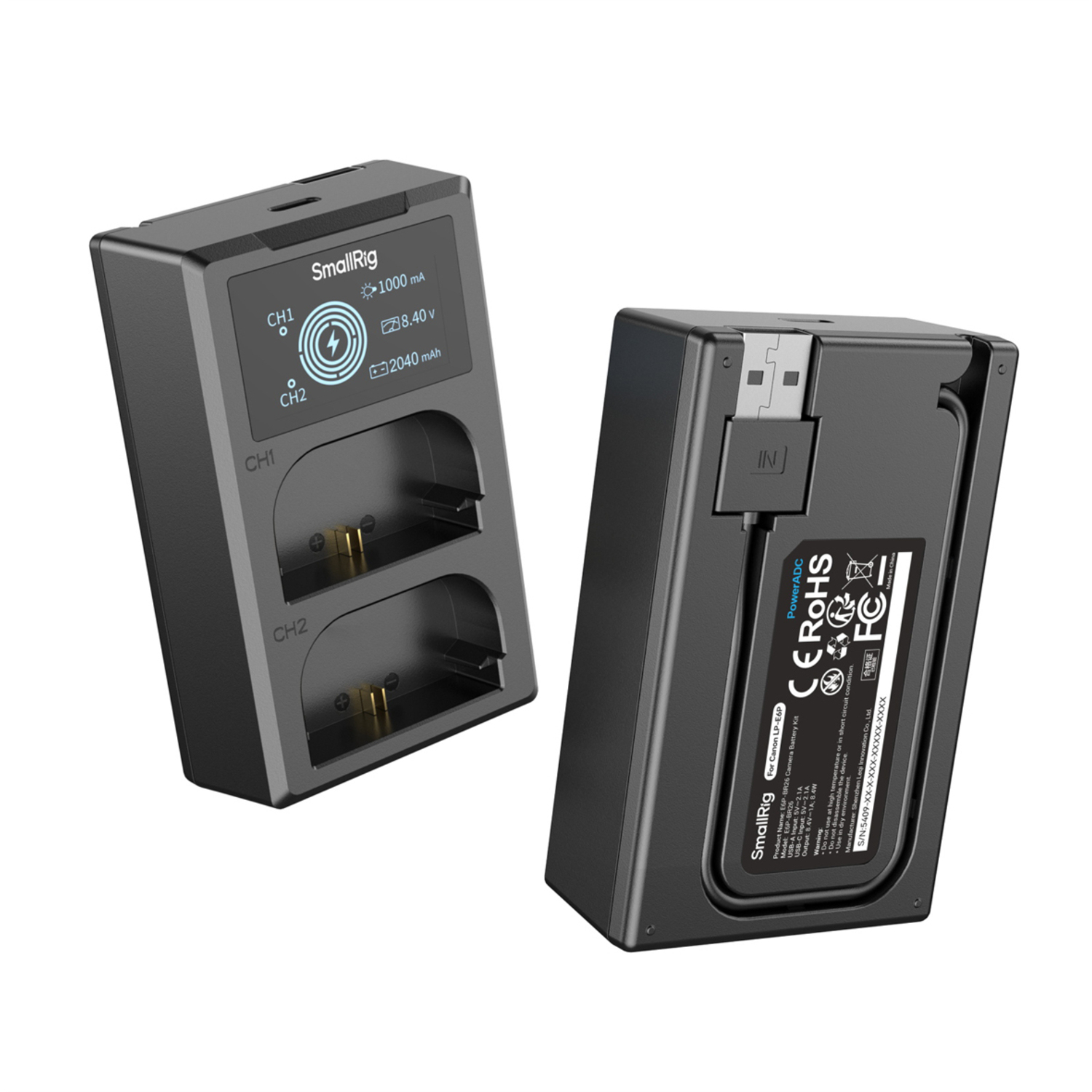 SmallRig Akku und Ladegerät Kit 5409 für Canon EOS R und D
