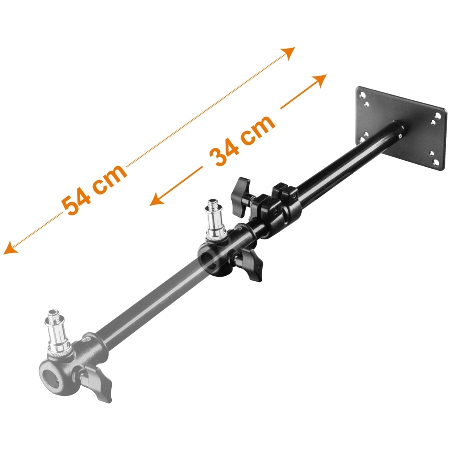 Walimex Pro Wand-/Deckenstativ 34-54cm