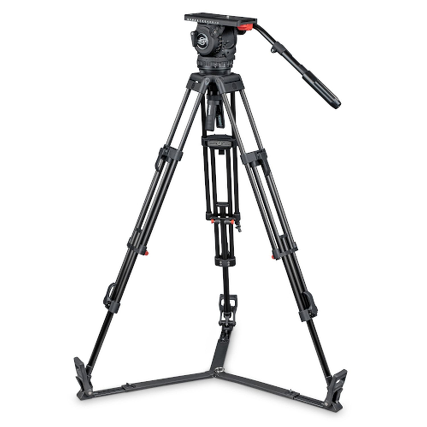 Sachtler SAC1861S2 System Video 18 Aluminium mit Stativkopf, ENG 2 D Stativ, Bodenspinne und Tasche