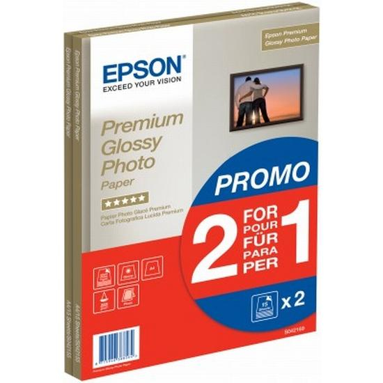 Epson Premium Glossy Photo Paper A4 2x15 Bl. 255g