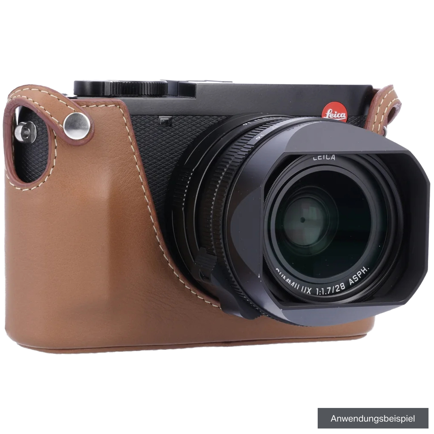 Artisan & Artist Leder-Halfcase LMB-Q123 hellbraun für Leica Q3, Q2, Q2 Monochrom und Q