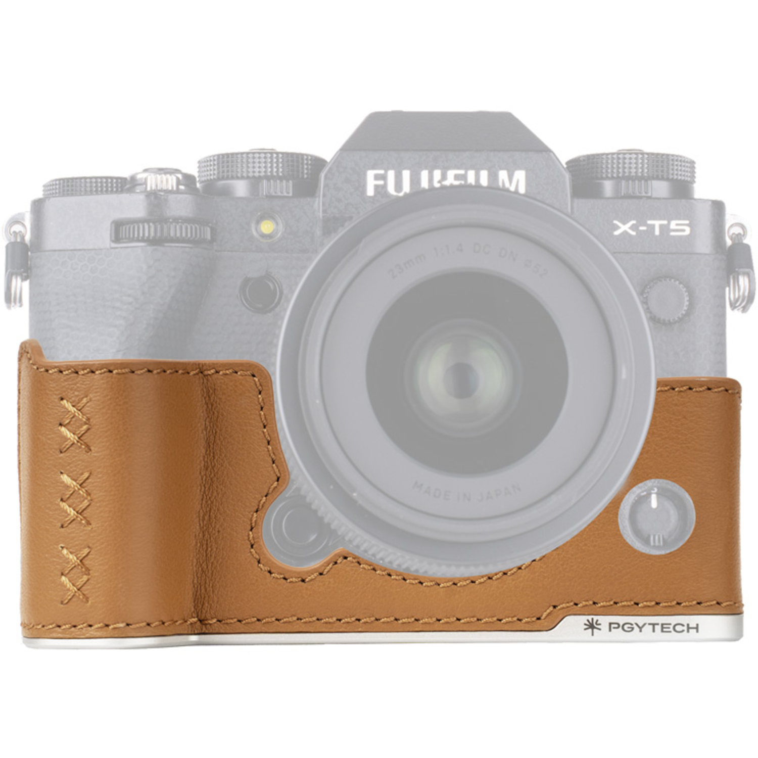PGYTECH Leder-Kameracase Clay Brown für Fujifilm X-T5