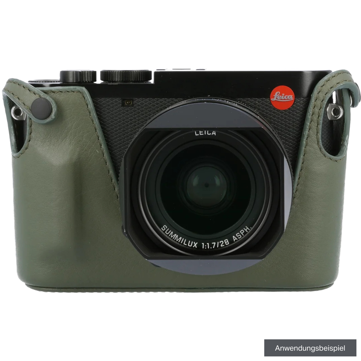 Artisan & Artist Leder-Halfcase LMB-Q123 oliv für Leica Q3, Q2, Q2 Monochrom und Q