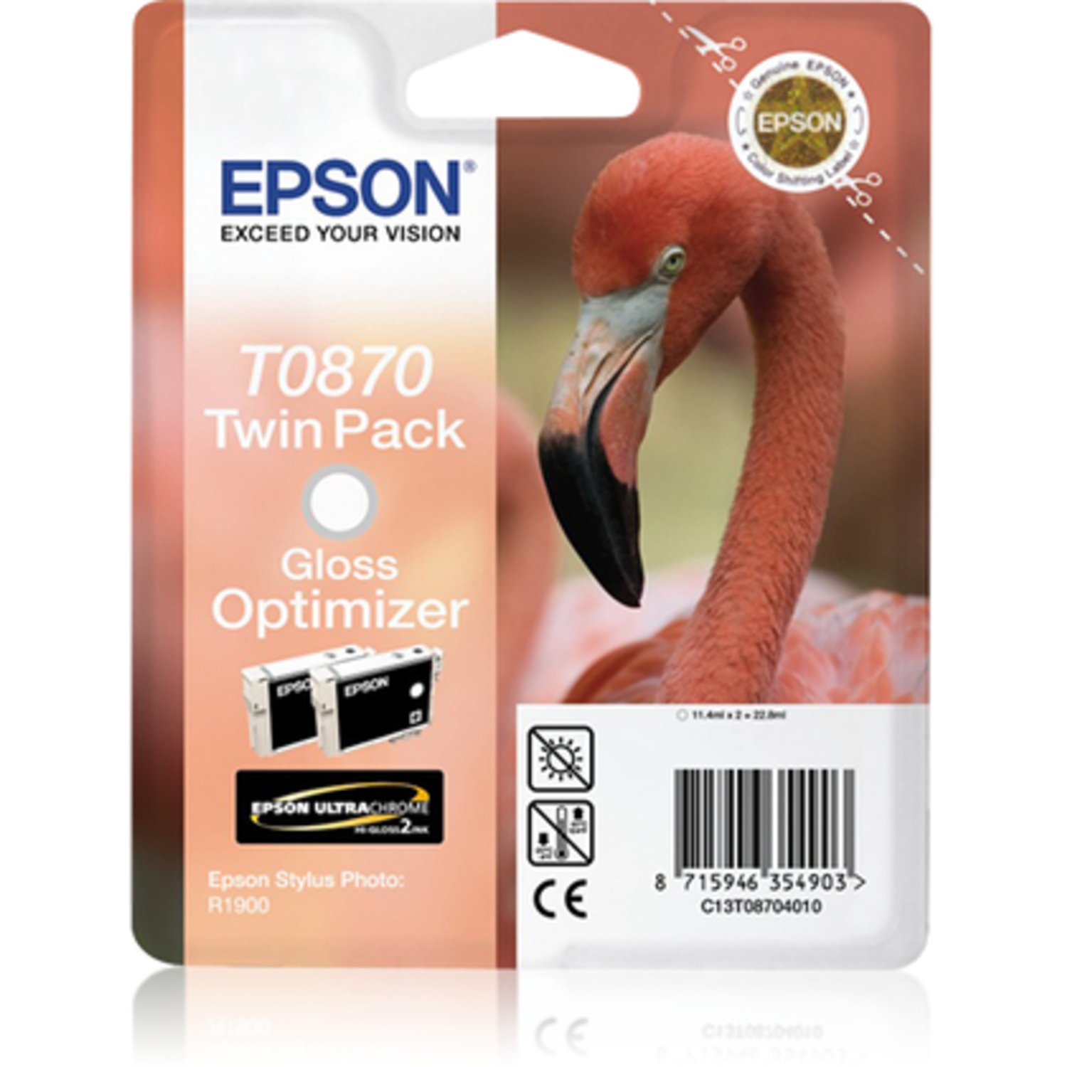 Epson Gloss Optimizer T0870 für StylusPhoto R1900 TwinPack