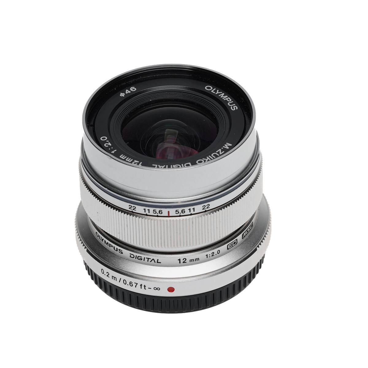 OM System M.Zuiko Digital ED 12mm F2 silber gebraucht