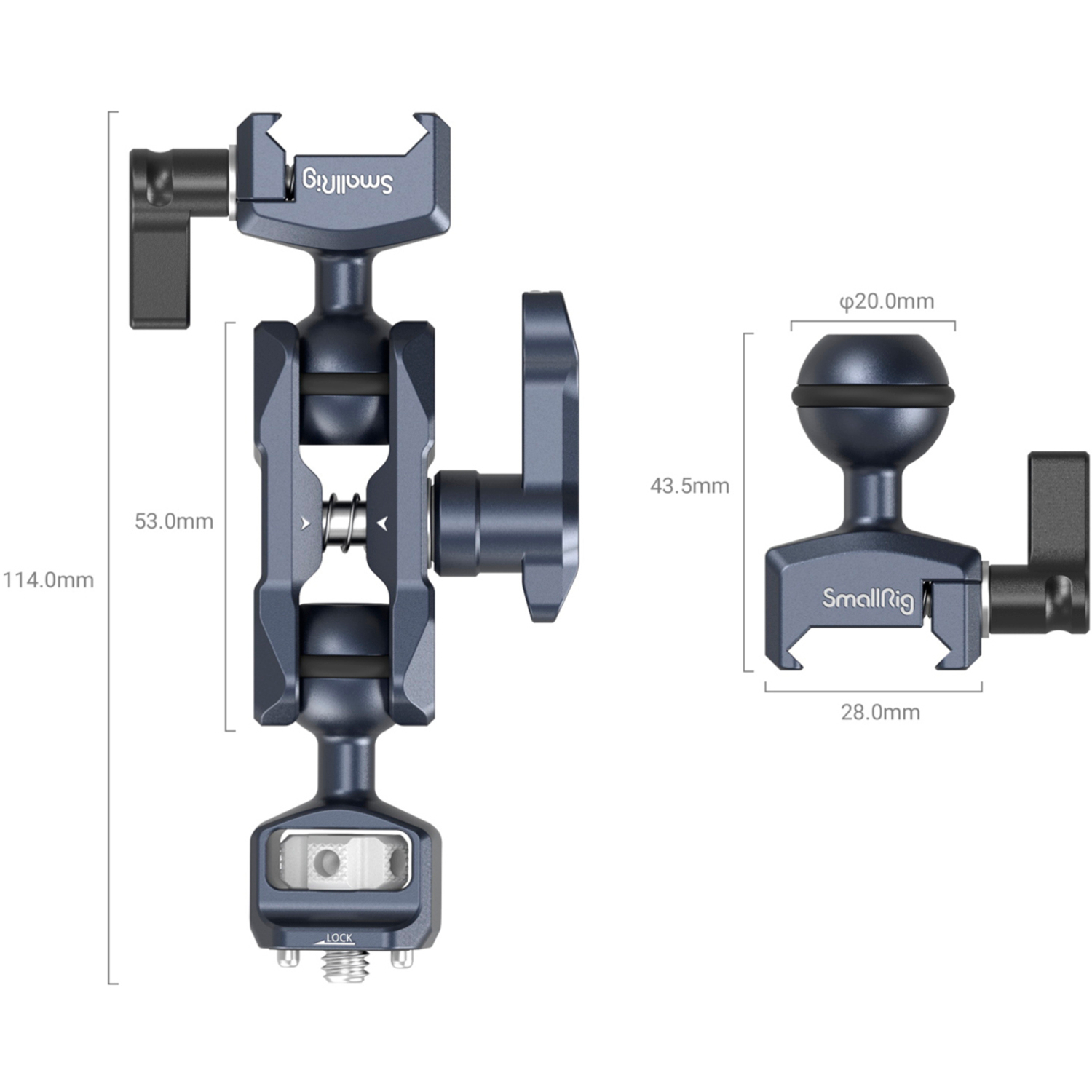 SmallRig Magic Arm mit Doppelkugel-Kopf 3875