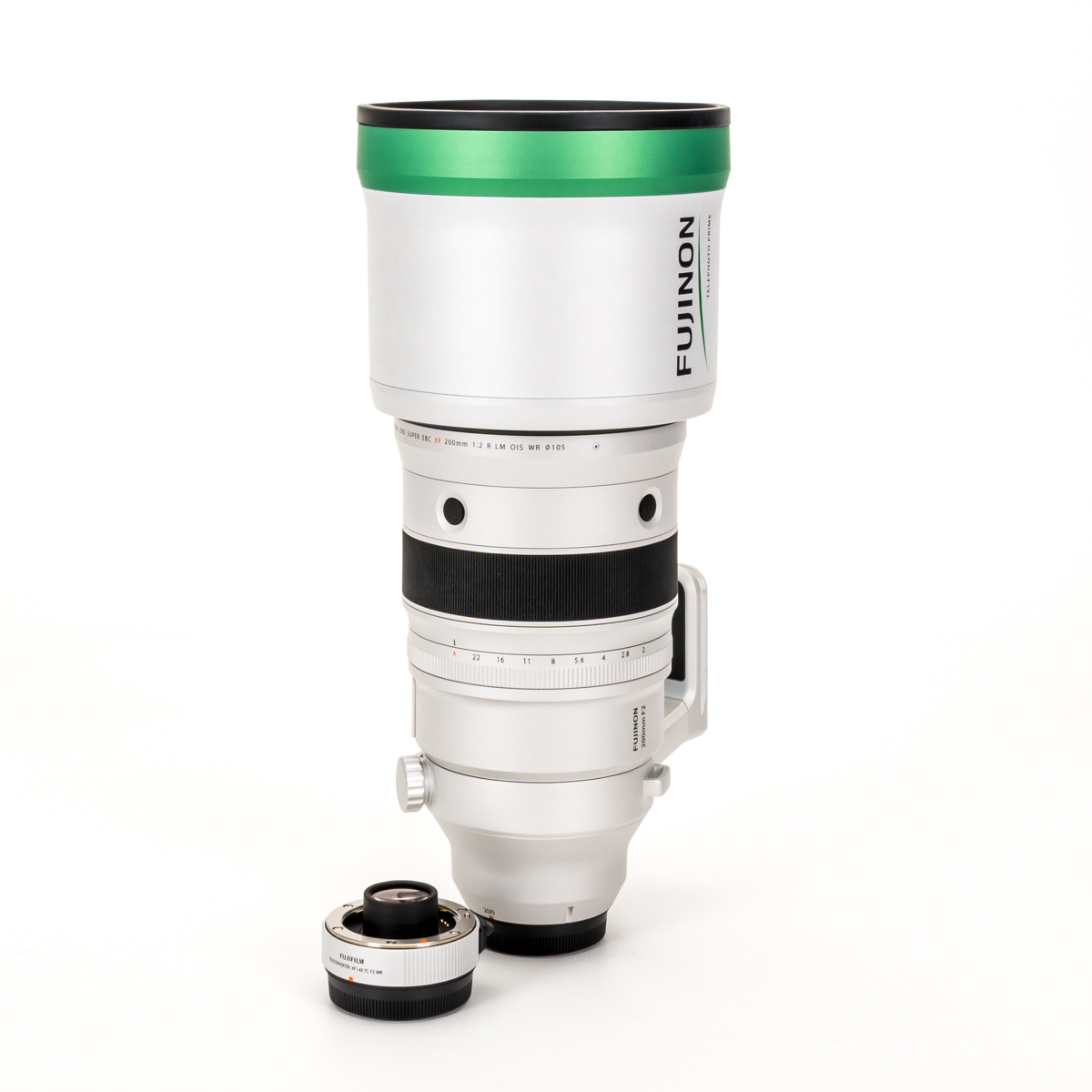 Fujifilm FUJINON XF 200mm F2 R LM OIS WR mit Telekonverter FUJINON XF 1.4X TC F2 WR gebraucht