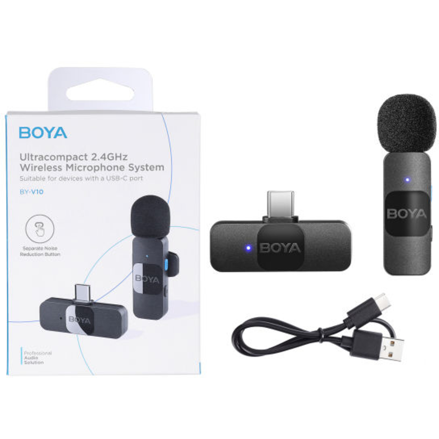 Boya Drahtloses Mikrofon BY-V10 V2.0 USB-C