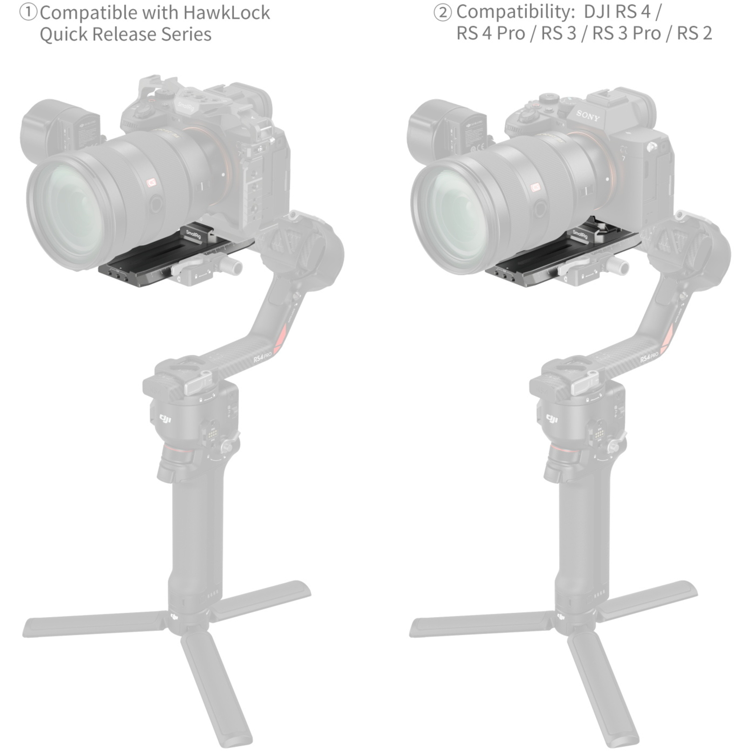 SmallRig Schnellwechselplatte HawkLock H38 Manfrotto 4638 für DJI Gimbals