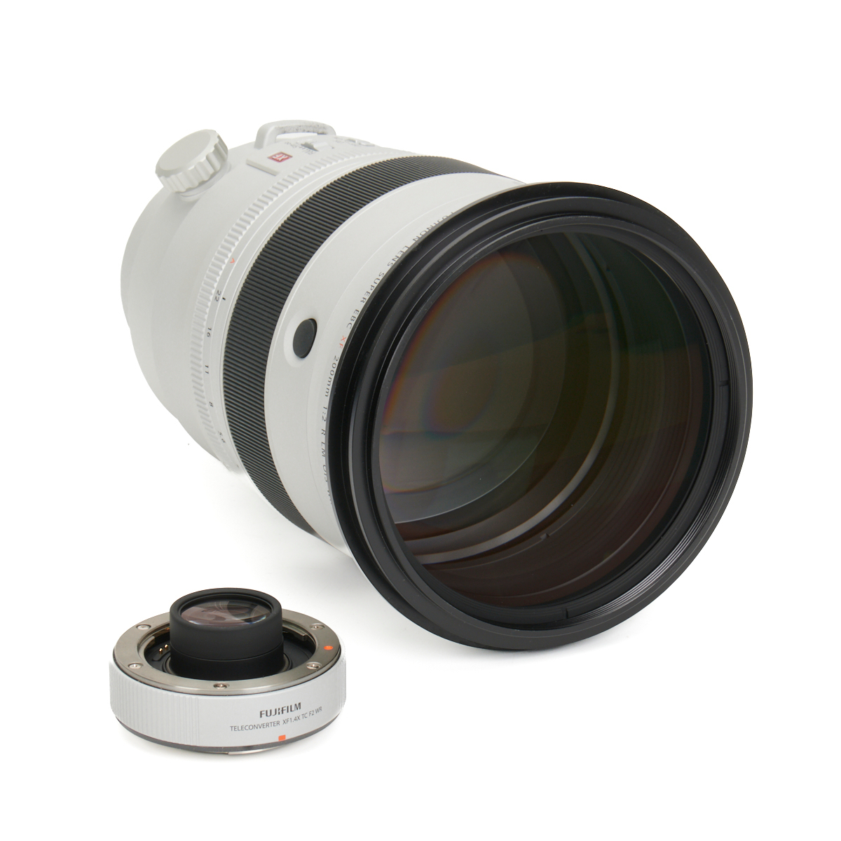 Fujifilm FUJINON XF 200mm F2 R LM OIS WR mit Telekonverter FUJINON XF 1.4X TC F2 WR gebraucht