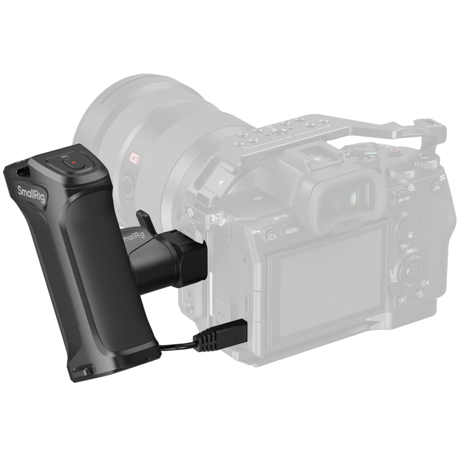 SmallRig Drehbarer Seitengriff mit REC-Taste 3893 für Sony Kameras