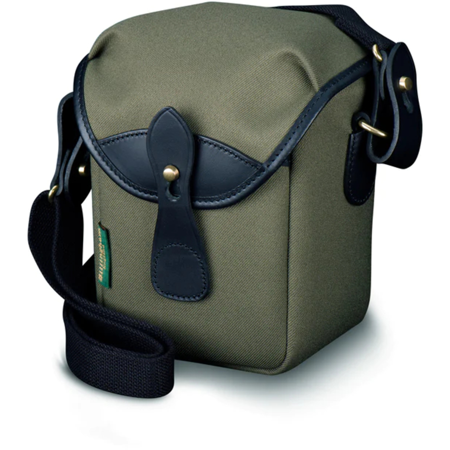 Billingham 72 Kameratasche Salbei FibreNyte Schwarzes Leder