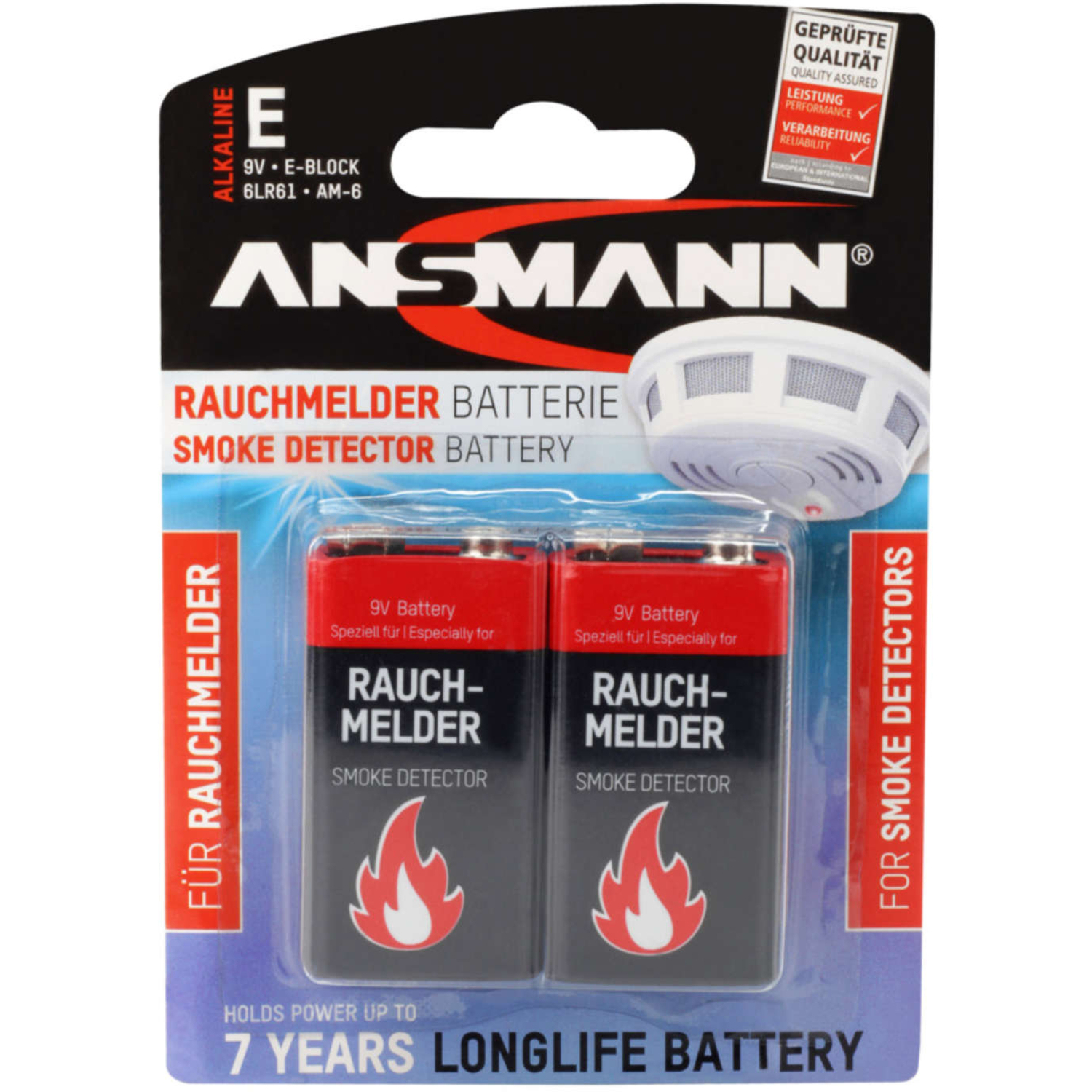Ansmann Batterie Block E Alkaline 9V 2er Pack