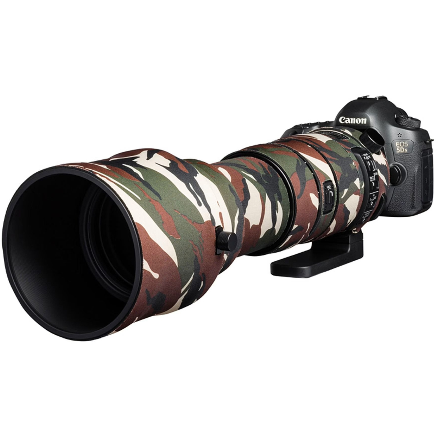 easyCover Lens Oak Objektivschutz für Sigma 150-600mm f/5-6.3 DG OS HSM Sport Grün Camouflage