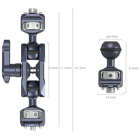 SmallRig 3874 Magic Arm mit Doppelkugelkopf