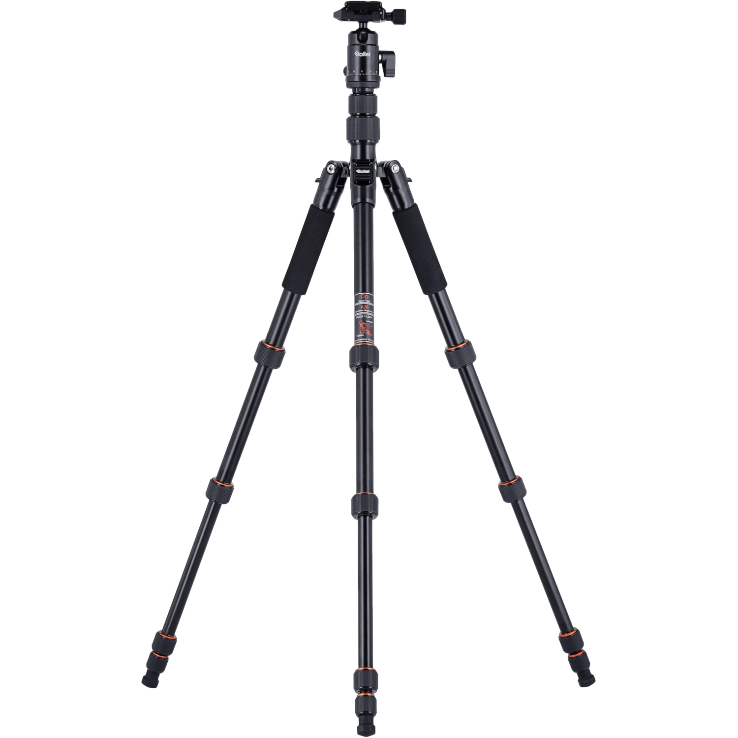 Rollei Stativ Compact Traveler No. 1 Aluminium schwarz