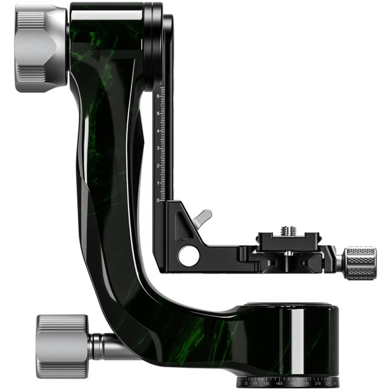 Leofoto Gimbal Head PG-3 aus Carbon schwarz-grün