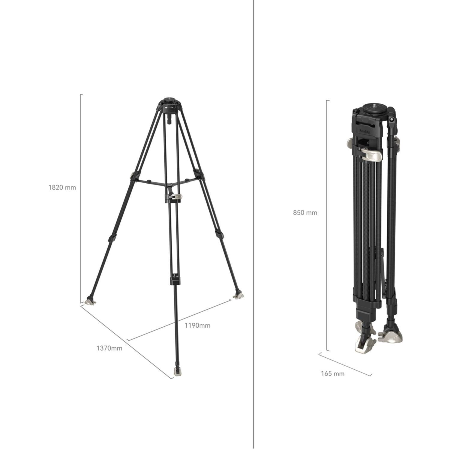 SmallRig FreeBlazer Heavy-Duty Stativ 4167 aus Carbon