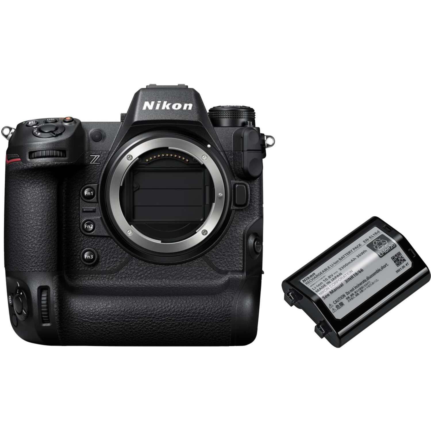 Nikon Z9 mit zusätzlichem Akku EN-EL18d